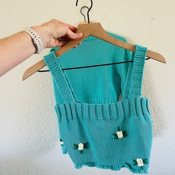 4SIENNA Teal Embroidered Sweater Set - Picture 6 of 12